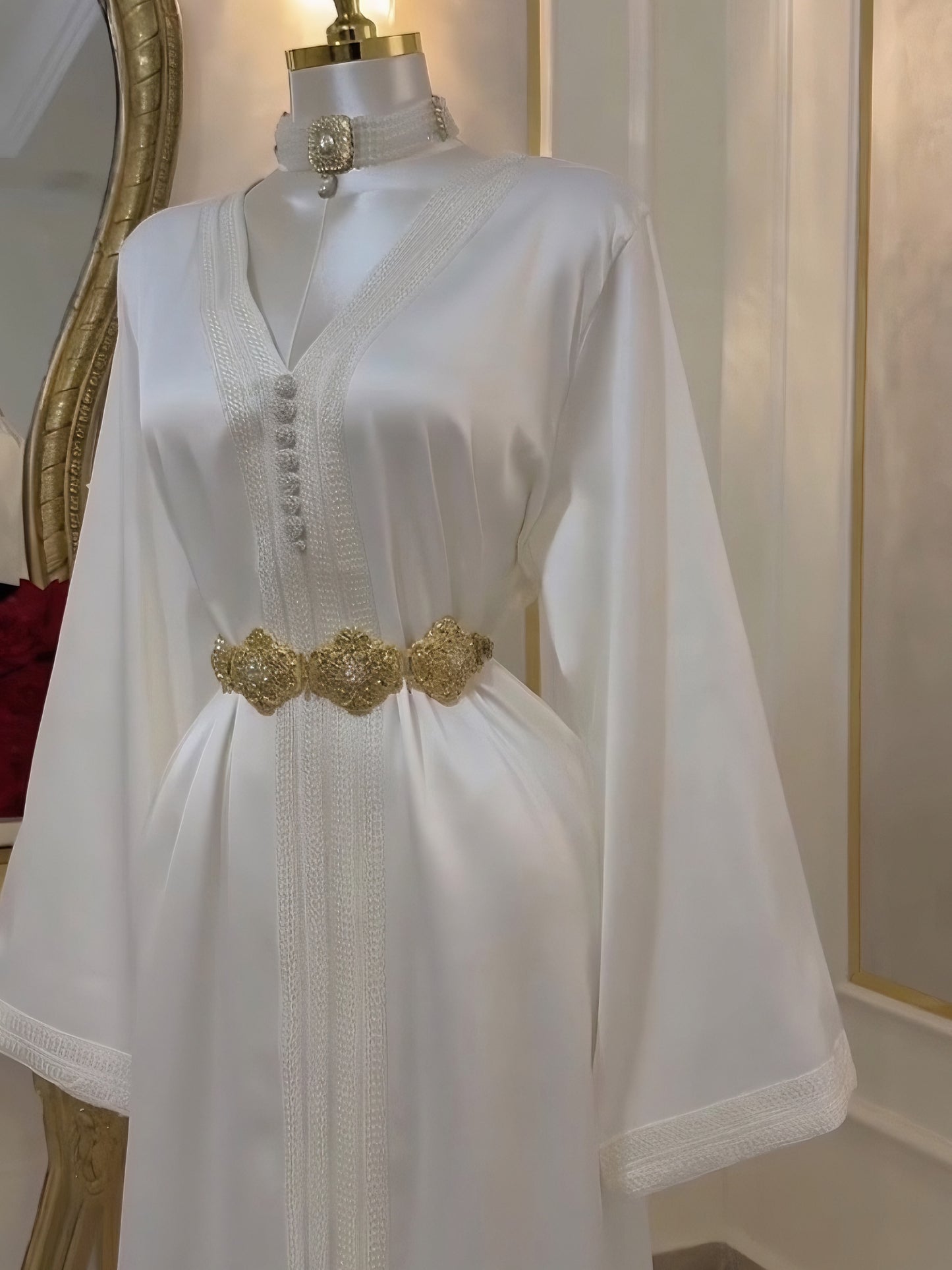 Caftan Alya - Blanc