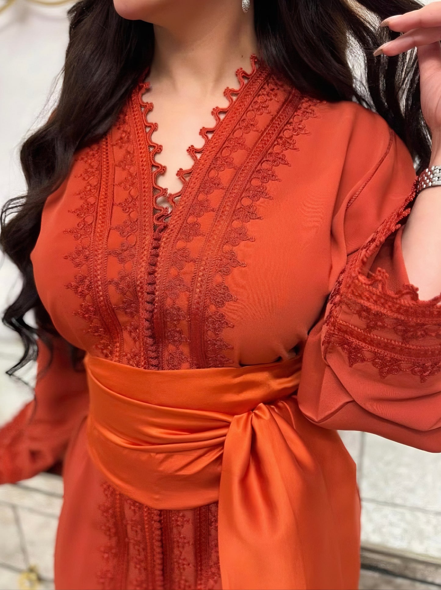 Caftan Leya - Orange
