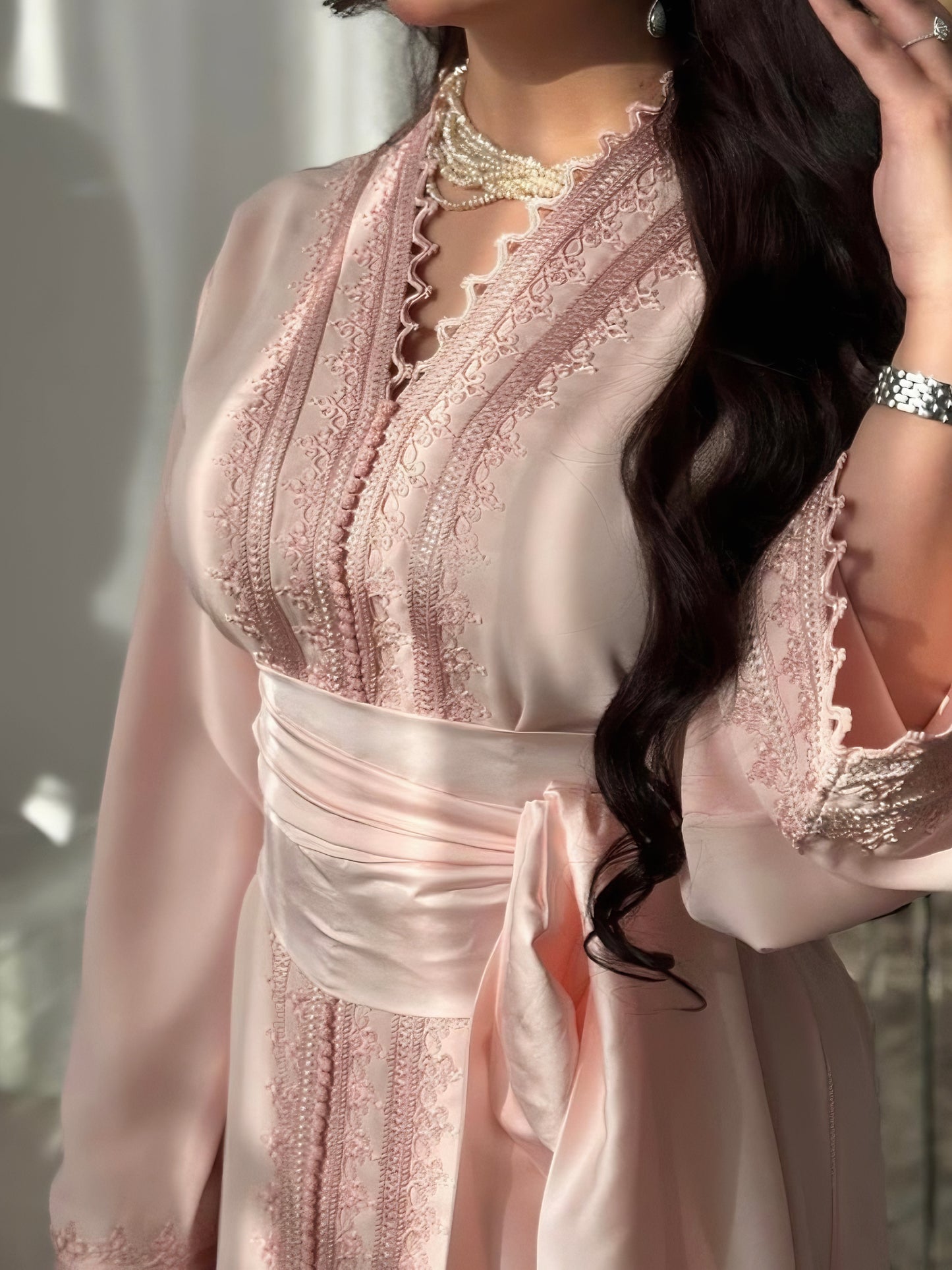 Caftan Neda - Rose Nude