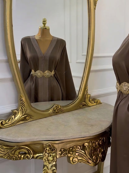 Caftan Alya - Taupe Glacé