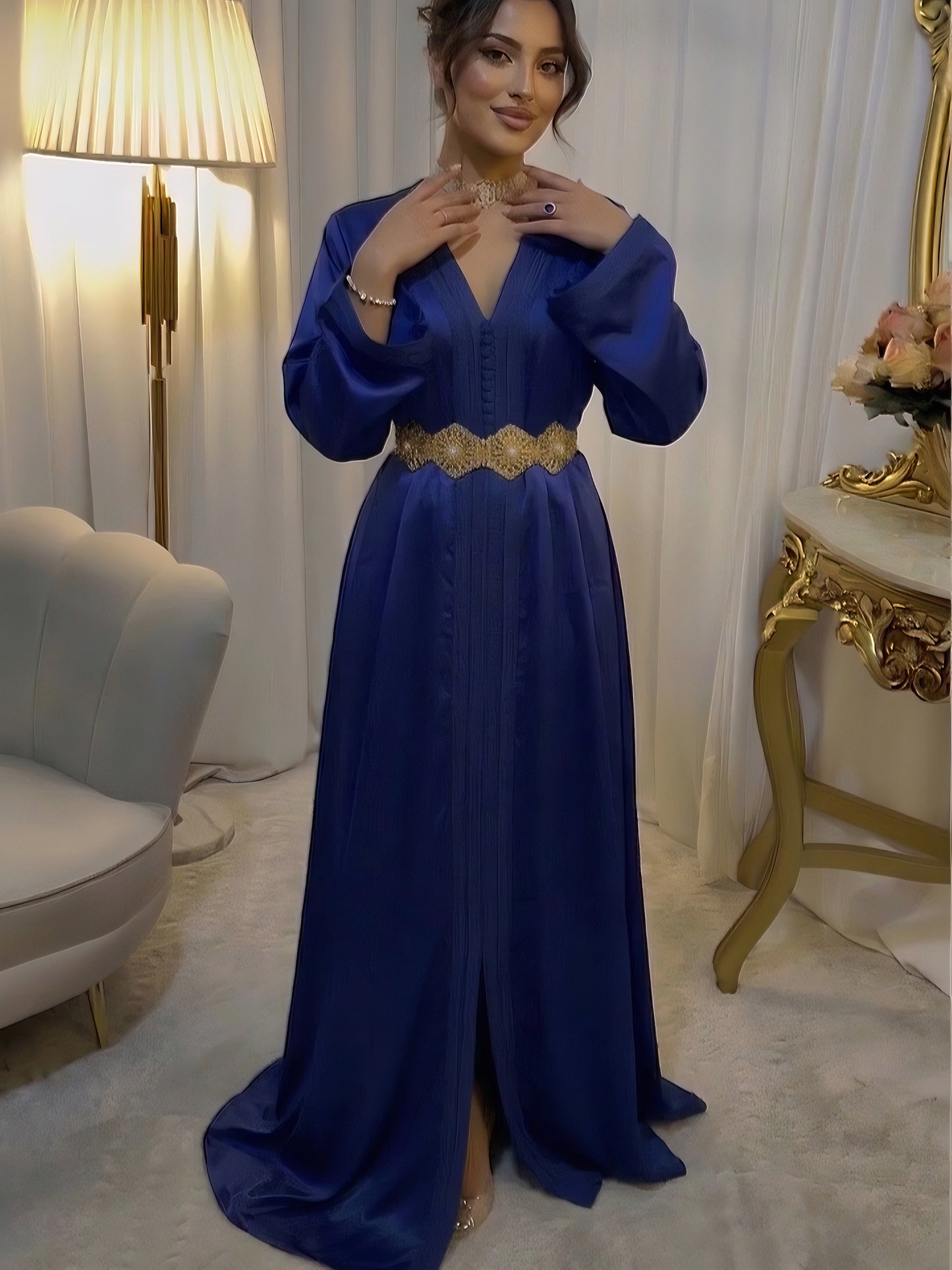 Caftan Alya - Bleu