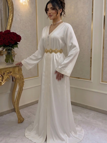 Caftan Alya - Blanc