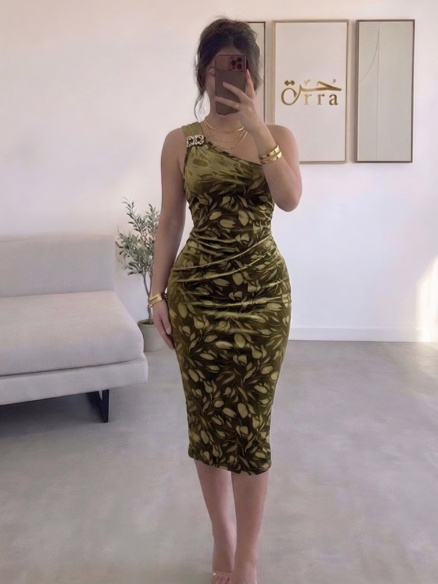 Robe Chanel - Vert Olive