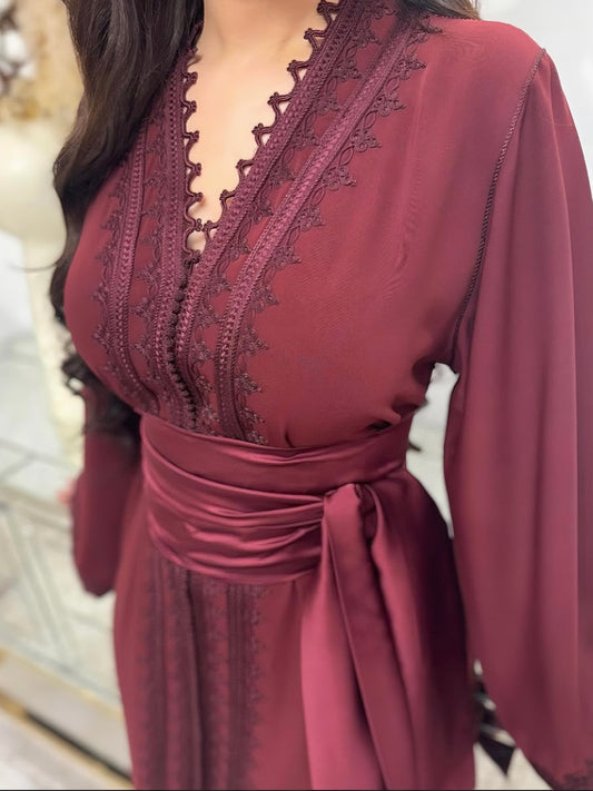 Caftan Neda - Rouge Terracotta