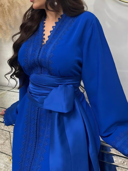 Caftan Neda - Bleu Paon