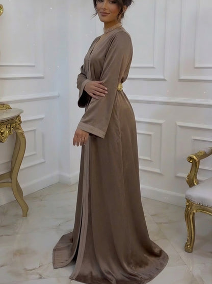 Caftan Alya - Taupe Glacé