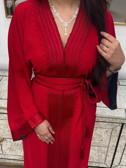 Caftan Leya - Rouge