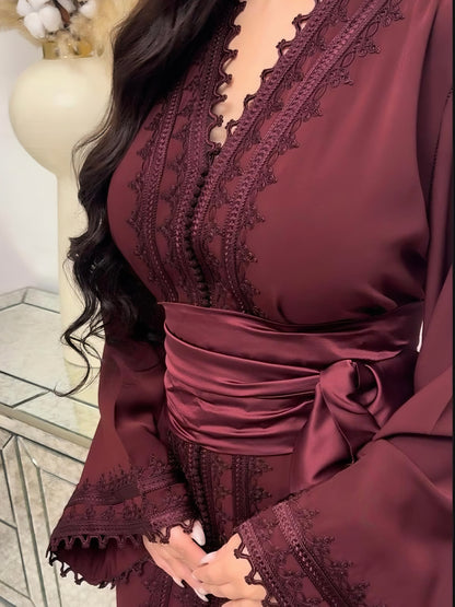 Caftan Neda - Rouge Terracotta