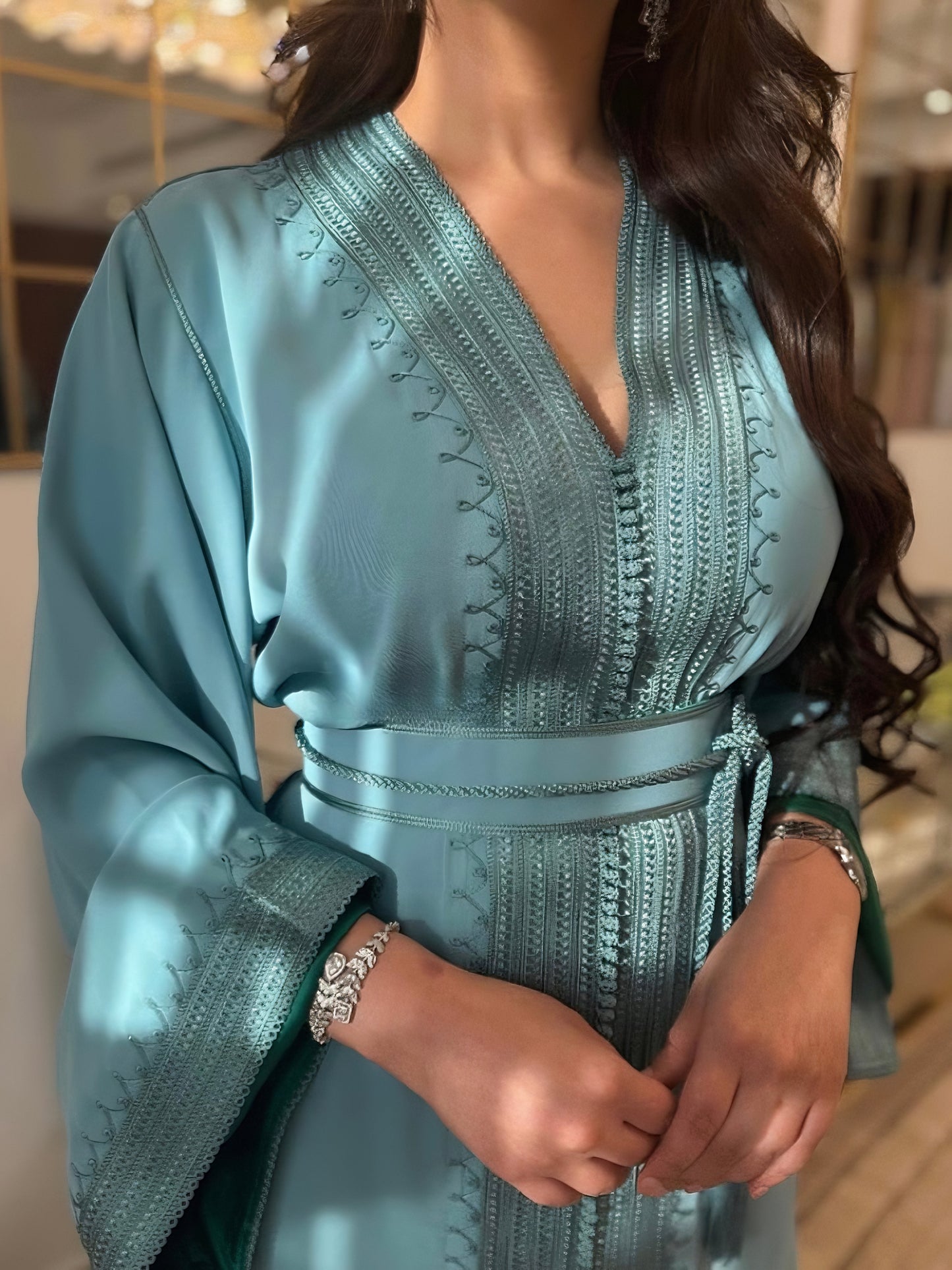 Caftan Leya - Turquoise