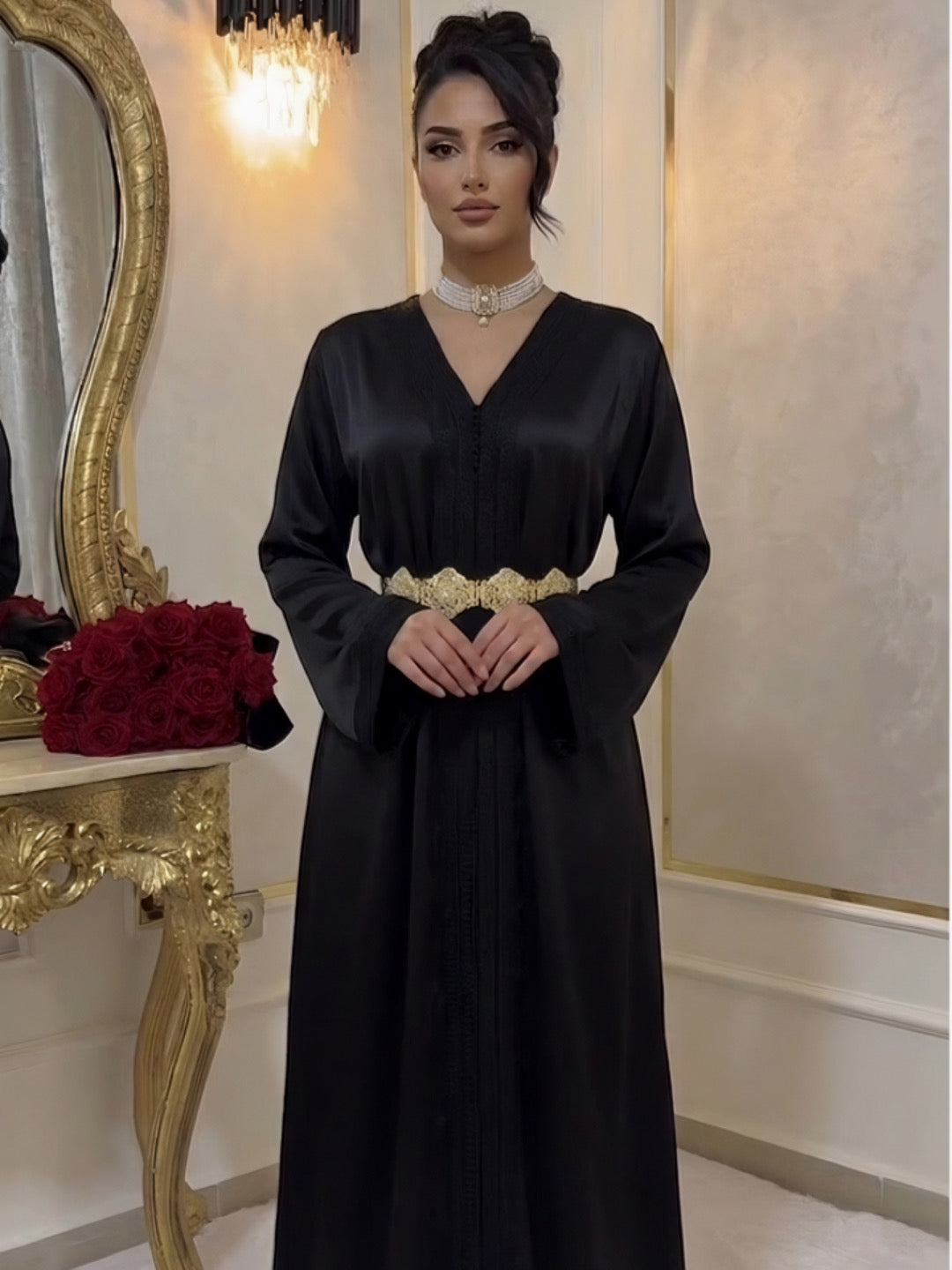Caftan Alya - Noir