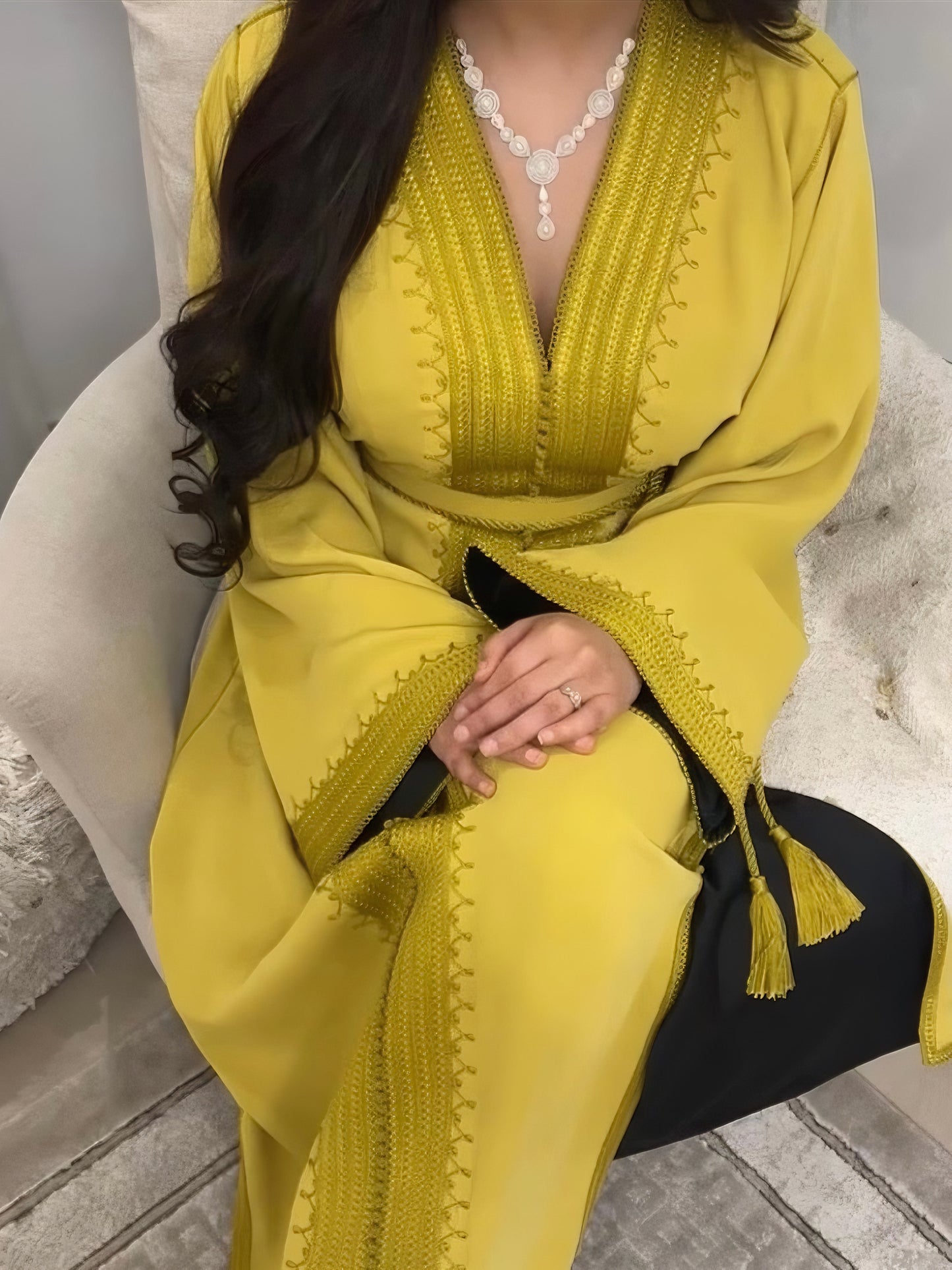 Caftan Leya - Jaune