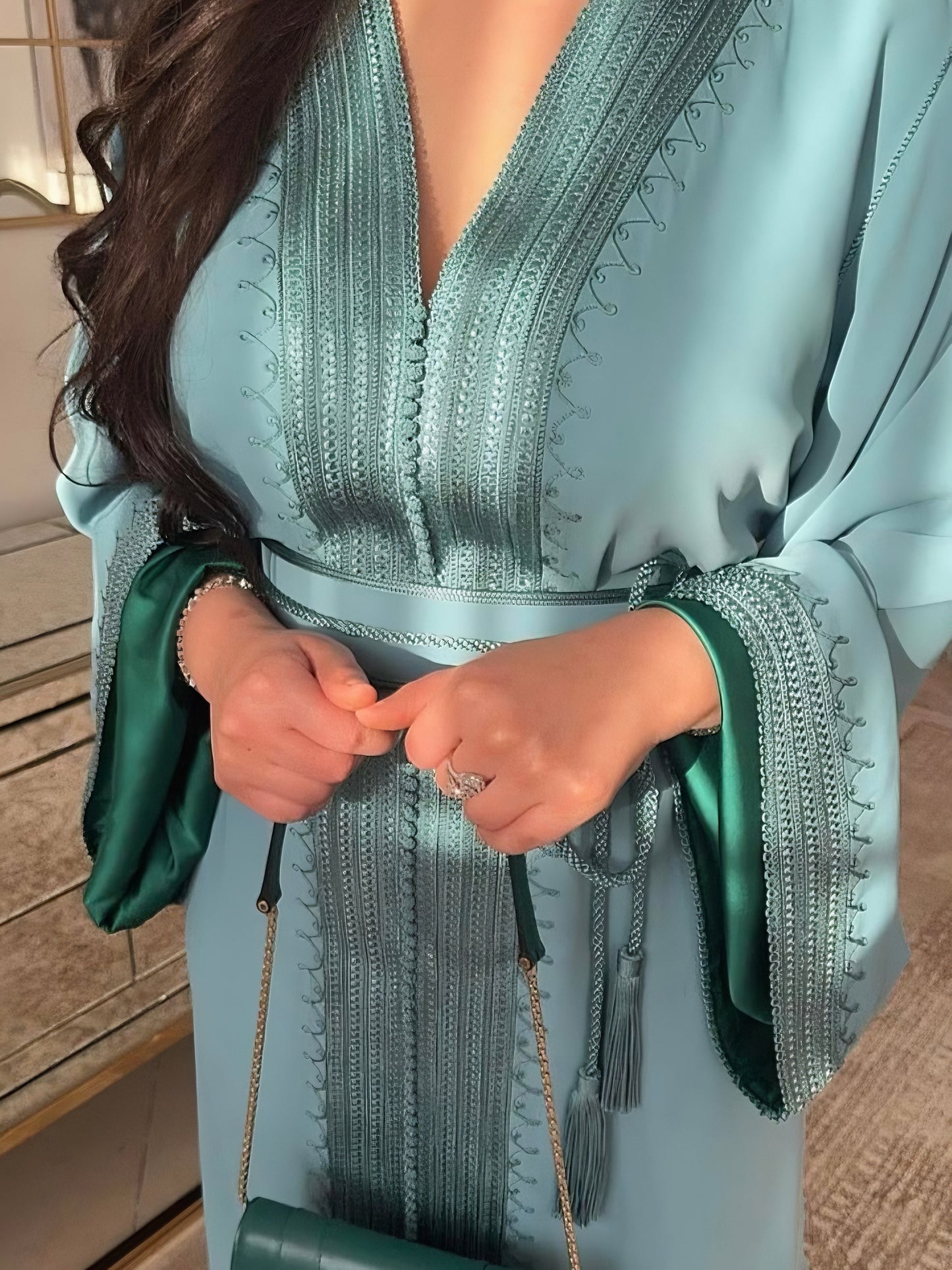 Caftan Leya - Turquoise